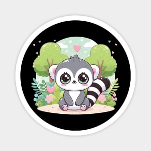 Cute Lemur Magnet